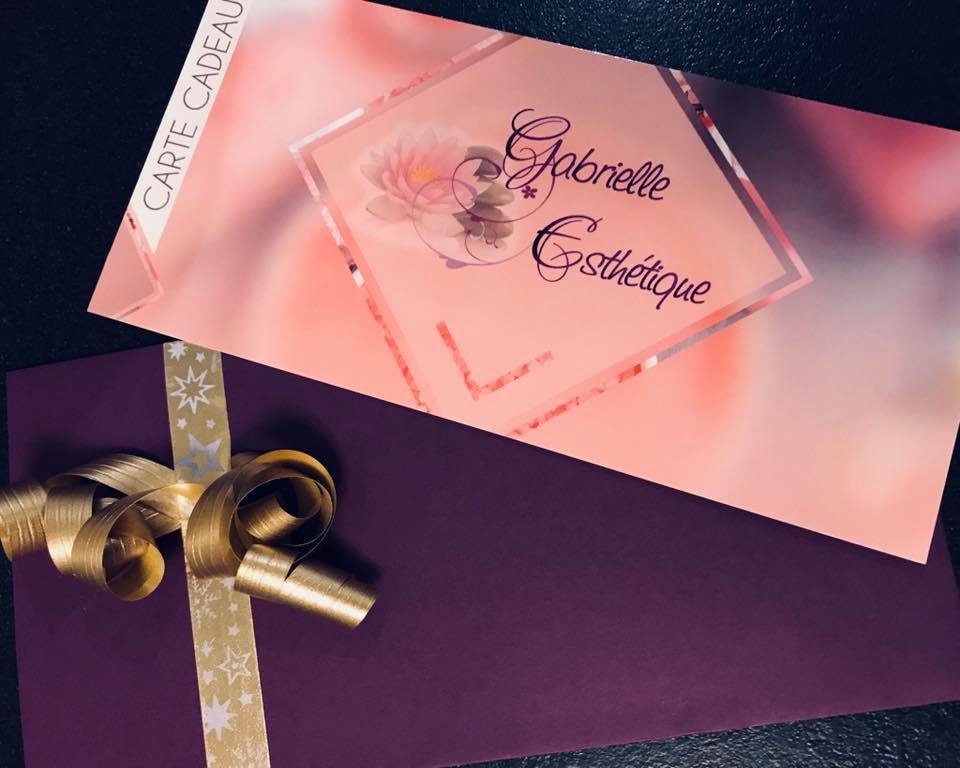 bon cadeau gabrielle esthetique