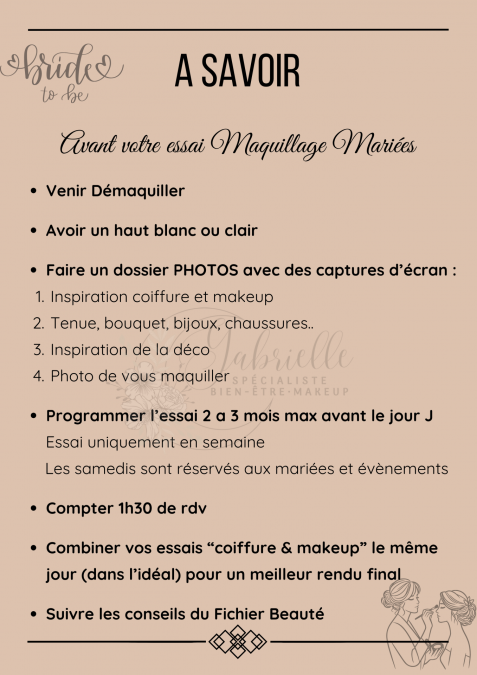 avant l'essai maquillage
