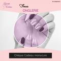Chèque Cadeau mini manucure + pose de vernis semi permanent à imprimer